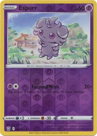 Espurr 060/163 (SWSH05: Battle Styles)  - Reverse Holofoil | Good Games Morley