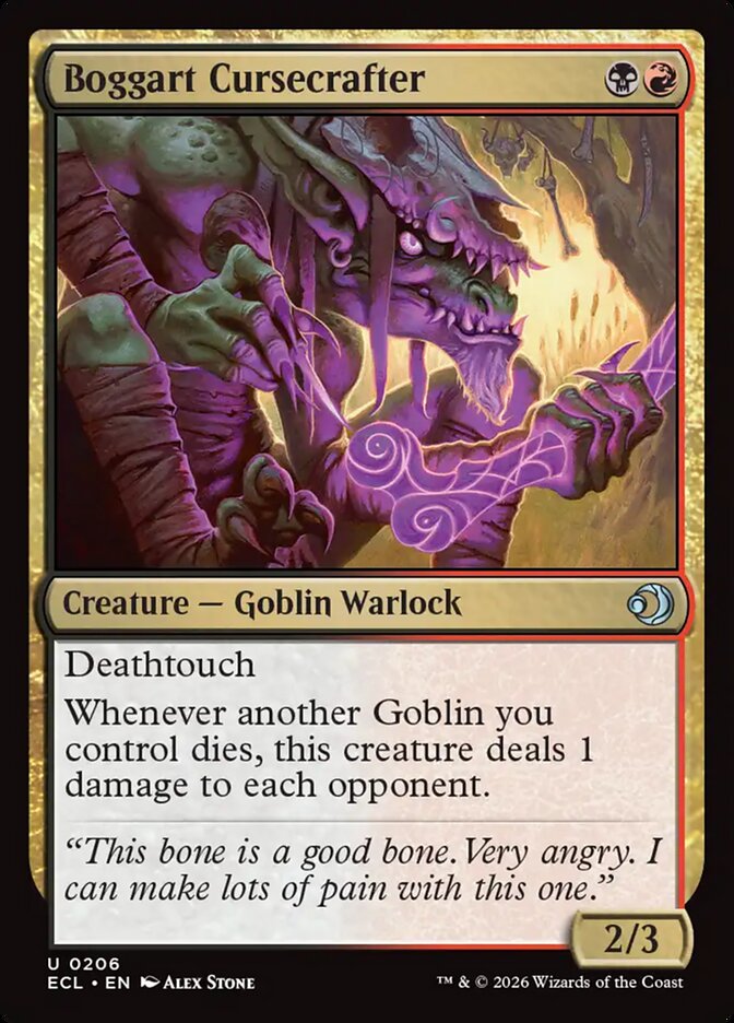 Boggart Cursecrafter 206 (Lorwyn Eclipsed)  - Foil | Good Games Morley