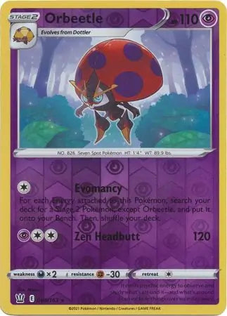 Orbeetle 065/163 (SWSH05: Battle Styles)  - Reverse Holofoil | Good Games Morley