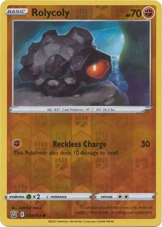 Rolycoly 078/163 (SWSH05: Battle Styles)  - Reverse Holofoil | Good Games Morley