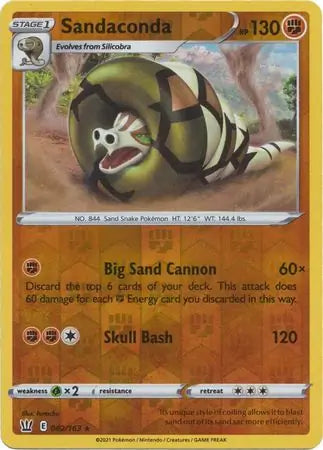 Sandaconda 082/163 (SWSH05: Battle Styles)  - Reverse Holofoil | Good Games Morley