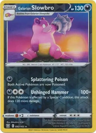 Galarian Slowbro 092/163 (SWSH05: Battle Styles)  - Reverse Holofoil | Good Games Morley