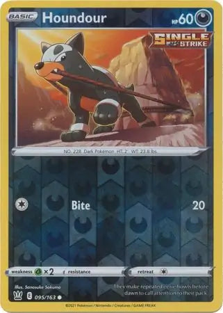 Houndour 095/163 (SWSH05: Battle Styles)  - Reverse Holofoil | Good Games Morley