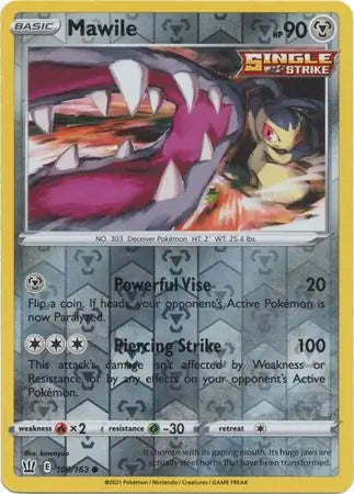 Mawile 100/163 (SWSH05: Battle Styles)  - Reverse Holofoil | Good Games Morley