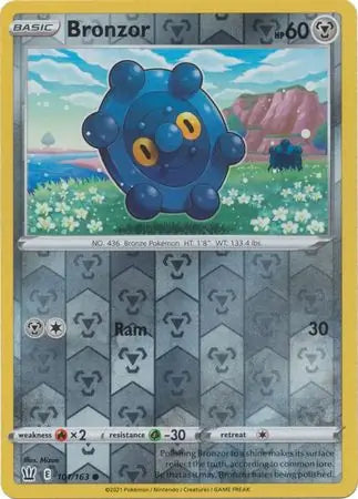 Bronzor 101/163 (SWSH05: Battle Styles)  - Reverse Holofoil | Good Games Morley