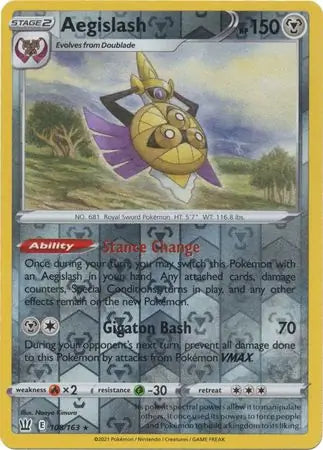 Aegislash 108/163 (SWSH05: Battle Styles)  - Reverse Holofoil | Good Games Morley