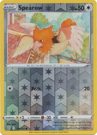 Spearow 111/163 (SWSH05: Battle Styles)  - Reverse Holofoil | Good Games Morley