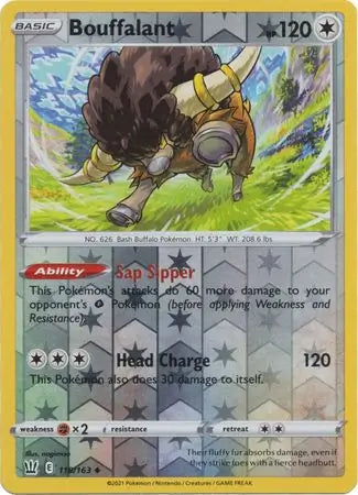 Bouffalant 118/163 (SWSH05: Battle Styles)  - Reverse Holofoil | Good Games Morley