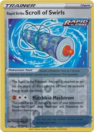 Rapid Strike Scroll of Swirls 131/163 (SWSH05: Battle Styles)  - Reverse Holofoil | Good Games Morley