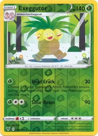 Exeggutor 005/185 (SWSH04: Vivid Voltage)  - Reverse Holofoil | Good Games Morley