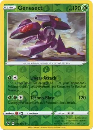 Genesect 016/185 (SWSH04: Vivid Voltage)  - Reverse Holofoil | Good Games Morley