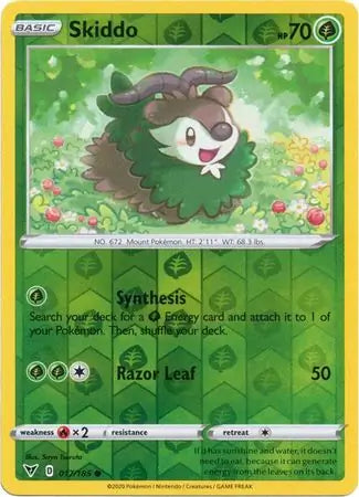 Skiddo 017/185 (SWSH04: Vivid Voltage)  - Reverse Holofoil | Good Games Morley
