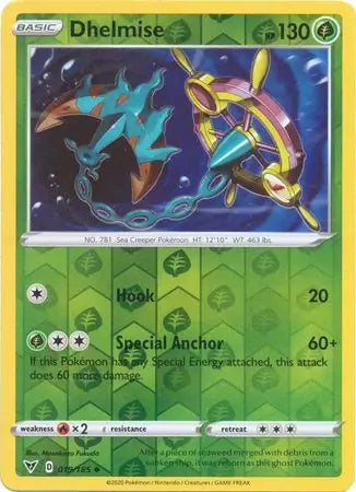 Dhelmise 019/185 (SWSH04: Vivid Voltage)  - Reverse Holofoil | Good Games Morley