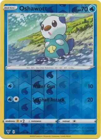 Oshawott 033/185 (SWSH04: Vivid Voltage)  - Reverse Holofoil | Good Games Morley