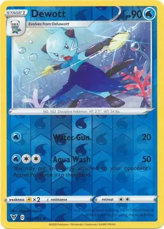 Dewott 034/185 (SWSH04: Vivid Voltage)  - Reverse Holofoil | Good Games Morley