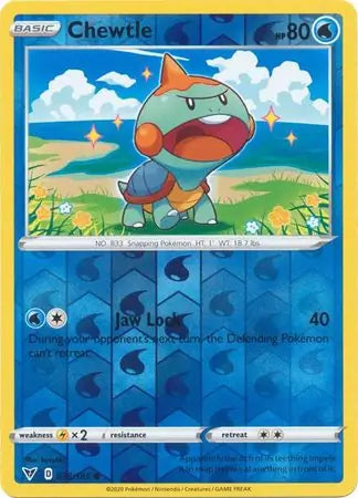Chewtle 038/185 (SWSH04: Vivid Voltage)  - Reverse Holofoil | Good Games Morley