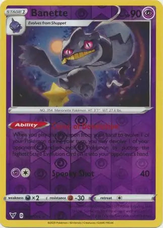 Banette 068/185 (SWSH04: Vivid Voltage)  - Reverse Holofoil | Good Games Morley