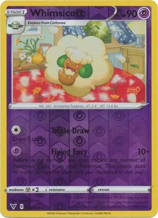 Whimsicott 076/185 (SWSH04: Vivid Voltage)  - Reverse Holofoil | Good Games Morley