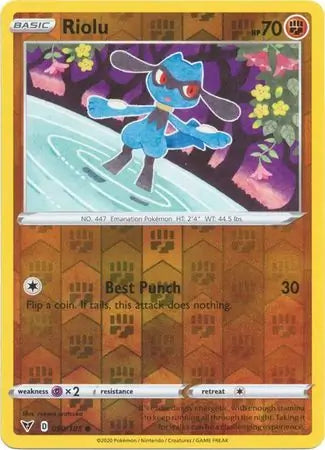 Riolu 090/185 (SWSH04: Vivid Voltage)  - Reverse Holofoil | Good Games Morley