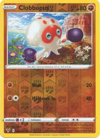 Clobbopus 100/185 (SWSH04: Vivid Voltage)  - Reverse Holofoil | Good Games Morley