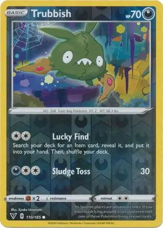 Trubbish 110/185 (SWSH04: Vivid Voltage)  - Reverse Holofoil | Good Games Morley