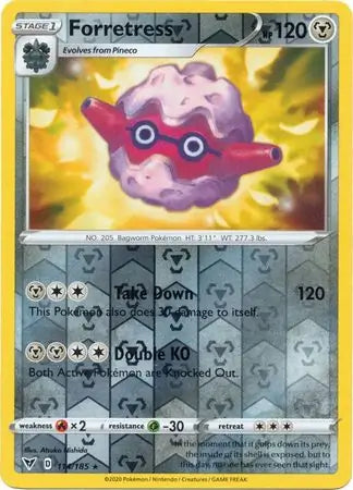 Forretress 114/185 (SWSH04: Vivid Voltage)  - Reverse Holofoil | Good Games Morley