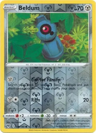 Beldum 116/185 (SWSH04: Vivid Voltage)  - Reverse Holofoil | Good Games Morley