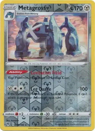 Metagross 118/185 (SWSH04: Vivid Voltage)  - Reverse Holofoil | Good Games Morley