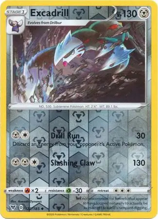 Excadrill 122/185 (SWSH04: Vivid Voltage)  - Reverse Holofoil | Good Games Morley
