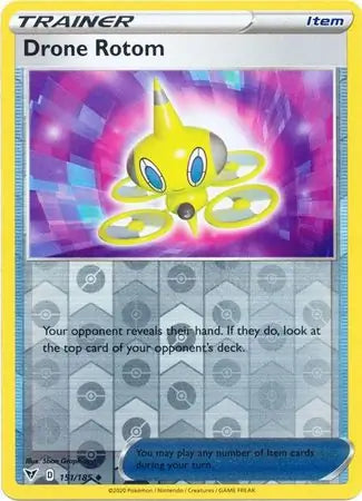 Drone Rotom 151/185 (SWSH04: Vivid Voltage)  - Reverse Holofoil | Good Games Morley