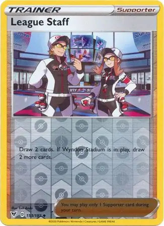 League Staff 153/185 (SWSH04: Vivid Voltage)  - Reverse Holofoil | Good Games Morley