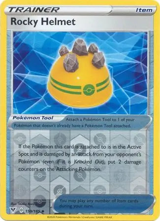 Rocky Helmet 159/185 (SWSH04: Vivid Voltage)  - Reverse Holofoil | Good Games Morley