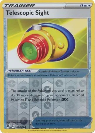 Telescopic Sight 160/185 (SWSH04: Vivid Voltage)  - Reverse Holofoil | Good Games Morley