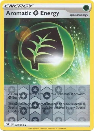Aromatic Grass Energy 162/185 (SWSH04: Vivid Voltage)  - Reverse Holofoil | Good Games Morley