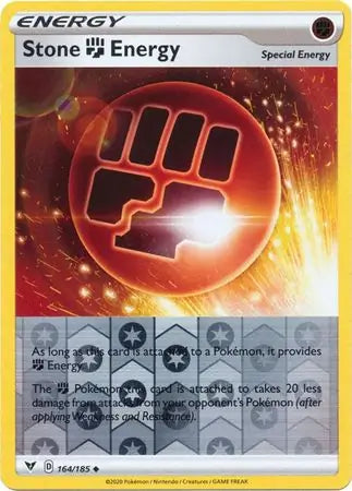 Stone Fighting Energy 164/185 (SWSH04: Vivid Voltage)  - Reverse Holofoil | Good Games Morley
