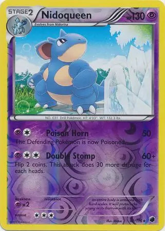 Nidoqueen 42/116 (Plasma Freeze)  - Reverse Holofoil | Good Games Morley