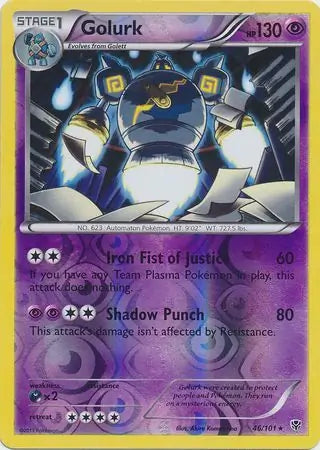 Golurk 46/101 (Plasma Blast)  - Reverse Holofoil | Good Games Morley