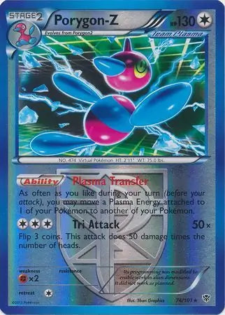 Porygon-Z Team Plasma 74/101 (Plasma Blast)  - Reverse Holofoil | Good Games Morley