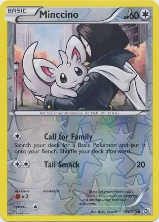 Minccino 104/113 (Legendary Treasures)  - Reverse Holofoil | Good Games Morley