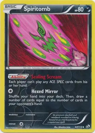 Spiritomb 87/113 (Legendary Treasures)  - Reverse Holofoil | Good Games Morley