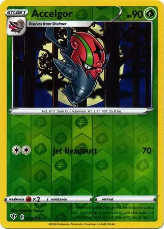 Accelgor 010/189 (SWSH03: Darkness Ablaze)  - Reverse Holofoil | Good Games Morley