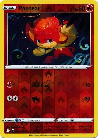 Pansear 026/189 (SWSH03: Darkness Ablaze)  - Reverse Holofoil | Good Games Morley