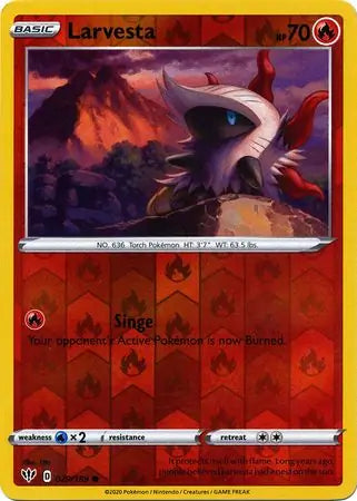 Larvesta 029/189 (SWSH03: Darkness Ablaze)  - Reverse Holofoil | Good Games Morley