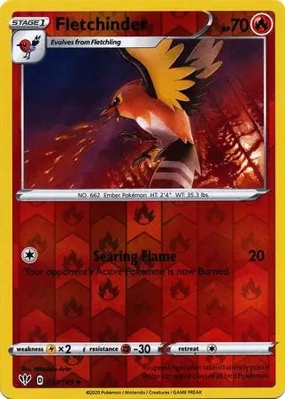 Fletchinder 031/189 (SWSH03: Darkness Ablaze)  - Reverse Holofoil | Good Games Morley