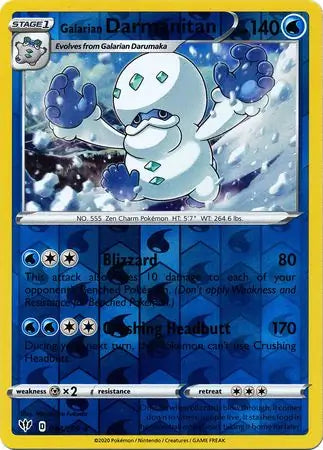 Galarian Darmanitan 044/189 (SWSH03: Darkness Ablaze)  - Reverse Holofoil | Good Games Morley