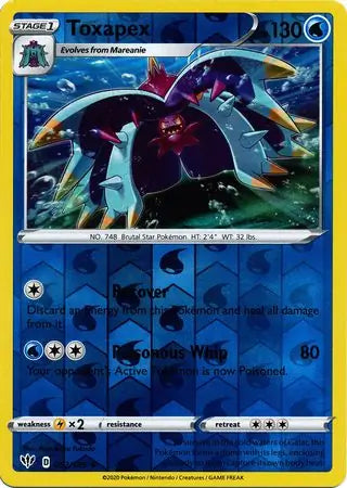 Toxapex 052/189 (SWSH03: Darkness Ablaze)  - Reverse Holofoil | Good Games Morley