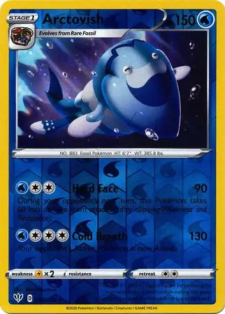 Arctovish 054/189 (SWSH03: Darkness Ablaze)  - Reverse Holofoil | Good Games Morley