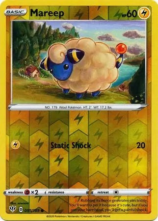 Mareep 055/189 (SWSH03: Darkness Ablaze)  - Reverse Holofoil | Good Games Morley