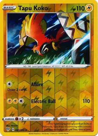 Tapu Koko 061/189 (SWSH03: Darkness Ablaze)  - Reverse Holofoil | Good Games Morley
