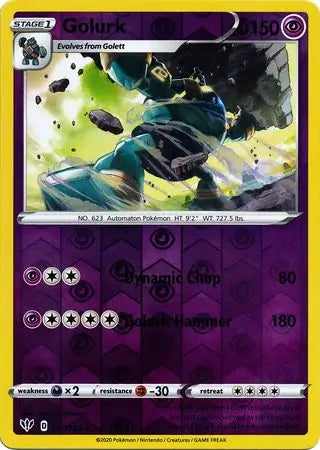 Golurk 077/189 (SWSH03: Darkness Ablaze)  - Reverse Holofoil | Good Games Morley